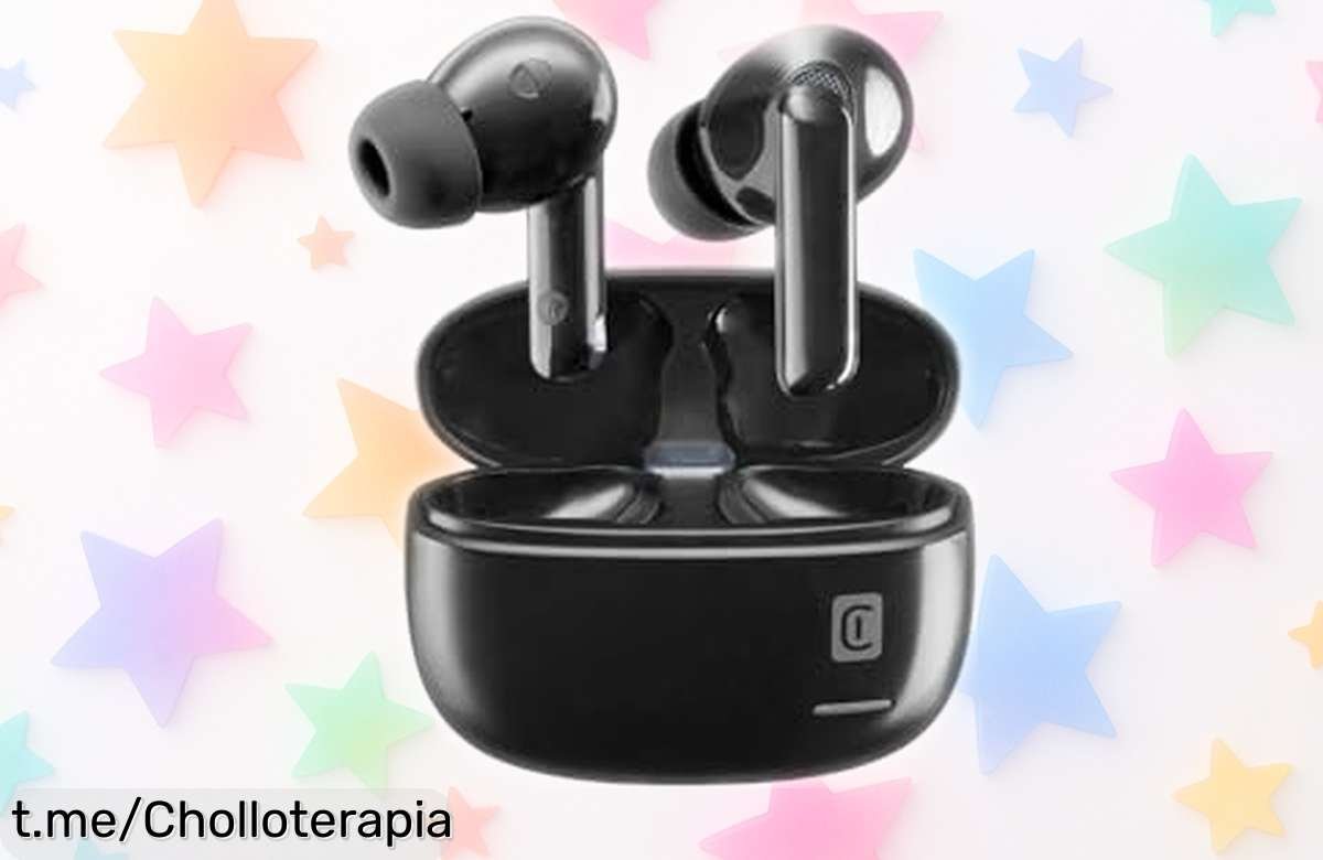 Auriculares inalámbricos Cellularline con cancelación de ruido y hasta 18 horas de música, ¡oferta increíble que no querrás dejar pasar!