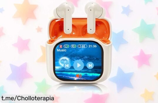 Auriculares inalámbricos con pantalla táctil LED y sonido HiFi brutal a un precio de locura, ¡40 horas de música ininterrumpida que no querrás perderte!