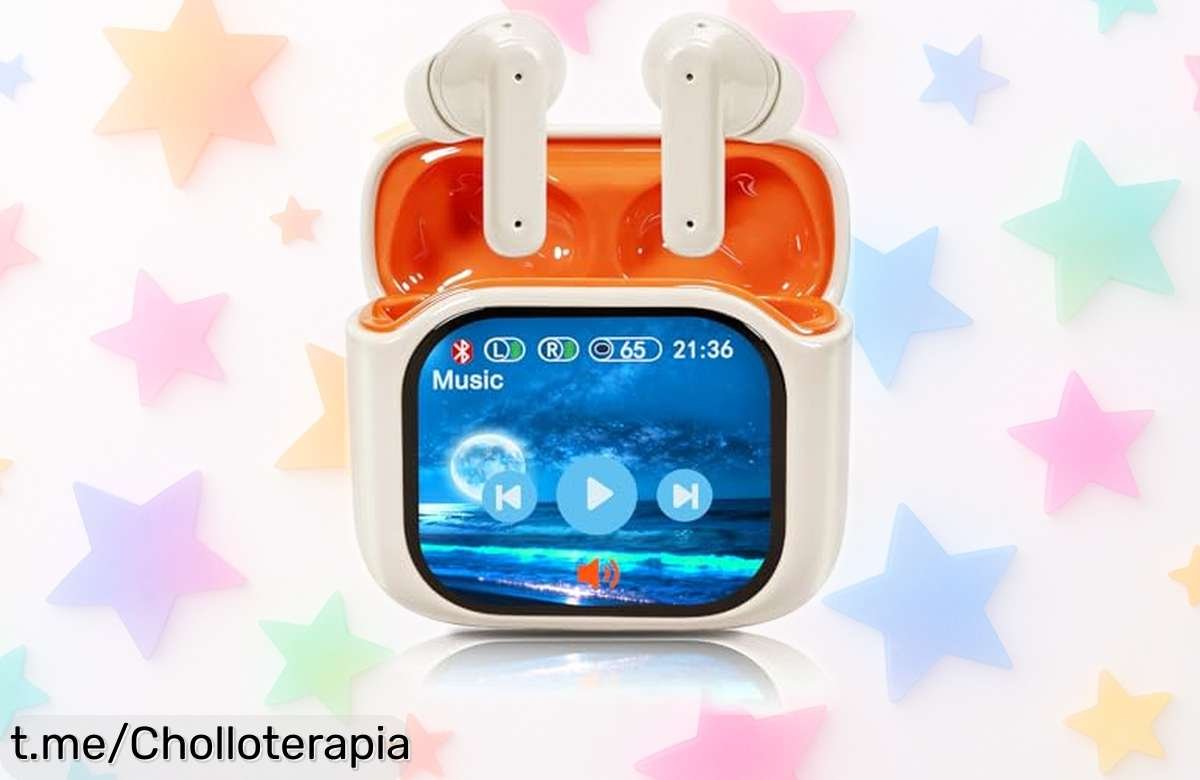 Auriculares inalámbricos con pantalla táctil LED y sonido HiFi brutal a un precio de locura, ¡40 horas de música ininterrumpida que no querrás perderte!