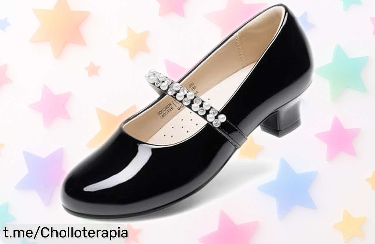 Bailarinas tipo Mary Jane de Dream Pairs con pedrería, ¡elegancia en tu piel a precio de ganga! No te las pierdas y brilla como una princesa en cualquier ocasión.