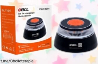 Baliza V16 Ebox EB2503 para emergencias en carretera, ahora a precio increíble con geolocalización IoT: ¡no dejes pasar este chollo que puede salvarte la vida!