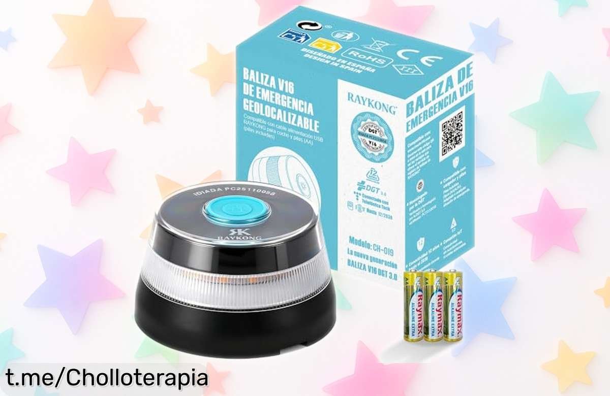 Baliza V16 conectada para el coche RAYKONG: oferta única con geolocalización y luz visible a 1 km, ¡adquiérela ya y viaja seguro sin preocupaciones!