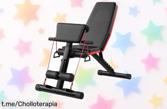 Banco de abdominales ajustable ALLINLIFE, la oportunidad perfecta para entrenar en casa y ganar fuerza con este chollazo que no querrás dejar pasar. ¡Empieza hoy tu rutina!