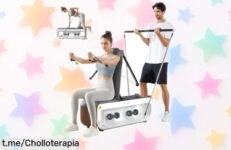Banco de pesas adjustable plegable con 15 accesorios para entrenar todo tu cuerpo en casa: ¡ofertón que no te puedes perder, monta tu gym y comienza a sentirte increíble!