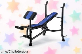 Banco de pesas ajustable WINNOW para entrenar todo el cuerpo en casa, un ofertón increíble que te hará sudar y sonreír. ¡Aprovecha esta oportunidad única antes de que se agote!