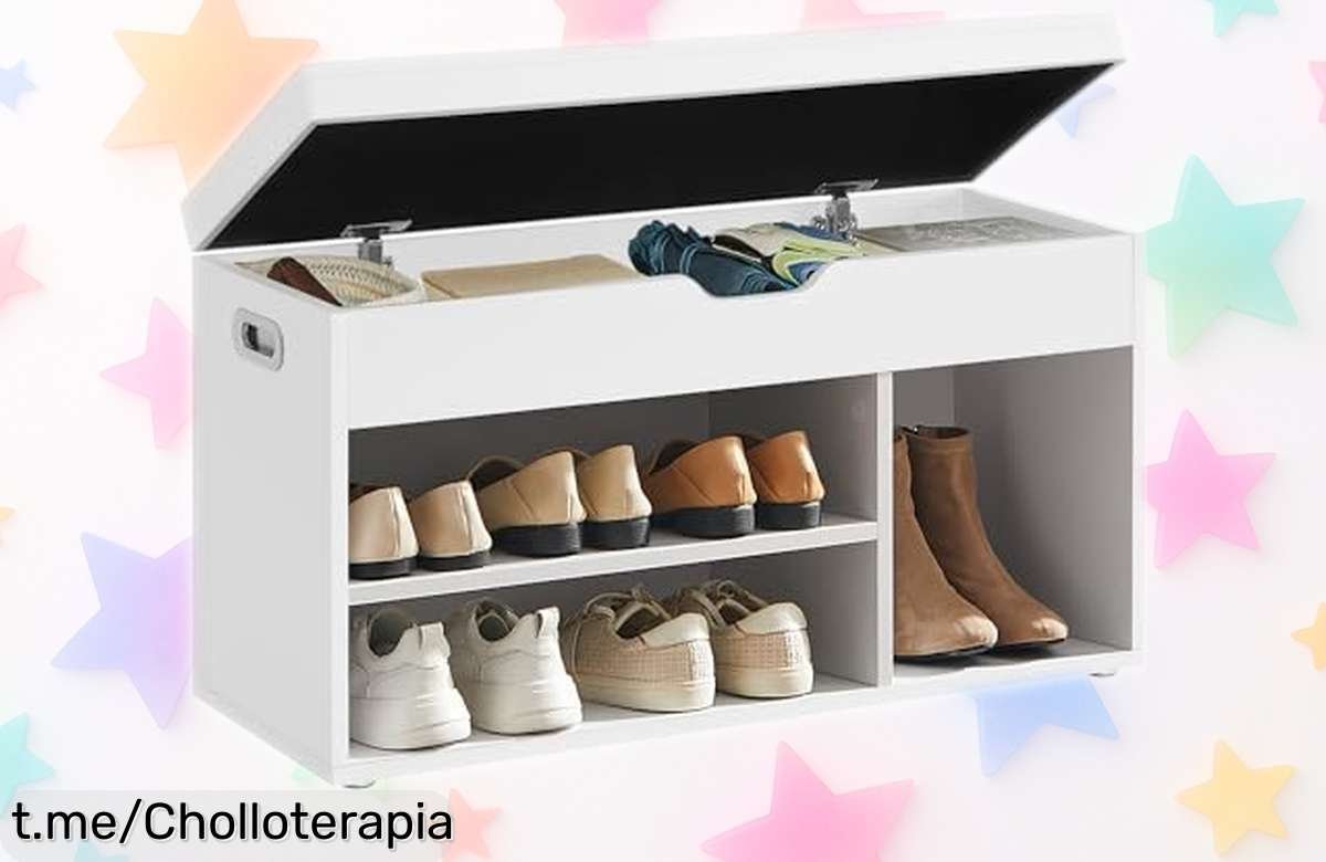 Banco zapatero con cojín VASAGLE: ¡Organiza tu hogar a un precio increíble y dale ese toque especial que mereces! No lo dejes pasar, sé el primero en disfrutarlo.