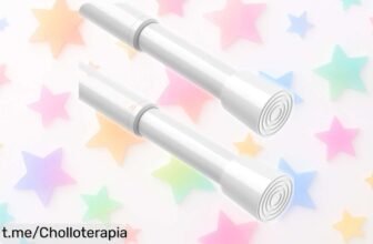 Barra de cortina extensible sin taladro que se instala en un pispás: ¡con 2 unidades para ventanas y armarios, es el chollo perfecto que necesitas ahora mismo!