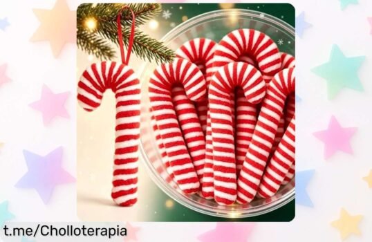 Bastón de caramelo navideño reutilizable que deslumbrará tu decoración; ¡aprovéchalo antes de que se agote, su precio ha caído y no lo vas a querer perder!