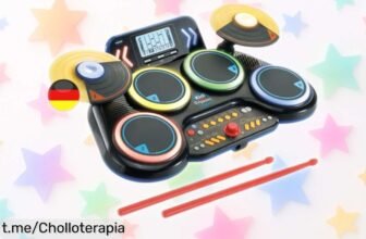 Batería electrónica Kidi DJ de VTech para peques con luces y 130 sonidos ¡rebajada a un precio tirado! Haz que la música brille en su vida, corre antes de que se acabe.