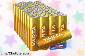 Baterías AA VARTA Longlife Power en pack de 40 a precio loco, duran hasta 10 años y son perfectas para todo. ¡No te quedes sin ellas y aprovecha este super chollo antes de que se acaben!