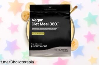 Batido vegano de The Protein Works con plátano, aprovecha el ofertón para perder peso fácil y sentirte lleno de energía ¡No te lo pierdas!
