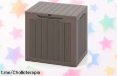 Baúl de exterior GIANTEX, impermeable y multiusos: ¡organiza tu jardín con un precio loco que te hará sonreír!