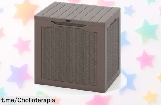 Baúl de exterior GIANTEX, impermeable y multiusos: ¡organiza tu jardín con un precio loco que te hará sonreír!