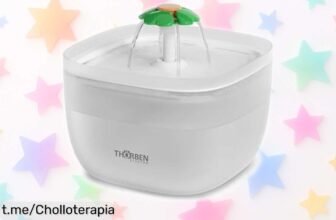 Bebedero Thörben para gatos y perros, ¡agua fresca hasta el último gota! Aprovecha este chollo de filtración en 4 etapas y sorpréndelos con su limpieza. ¡No lo dejes escapar!