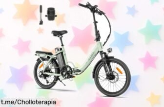 Bici eléctrica plegable AZMA, perfecta para recorrer la ciudad y la playa a un precio que sorprende. ¡Aprovecha este ofertón antes de que se acabe!