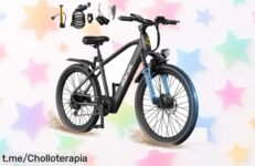 Bicicleta eléctrica Aairsk GT300: disfruta de la ciudad con motor potente y 50 km de alcance, ¡aprovecha el precio de risa antes que se acabe!