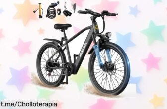 Bicicleta eléctrica Aairsk GT300: disfruta de la ciudad con motor potente y 50 km de alcance, ¡aprovecha el precio de risa antes que se acabe!