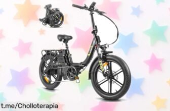 Bicicleta eléctrica plegable AZMA: comodidad y aventura sobre ruedas, ¡no puedes dejar escapar este super chollo con precio loco!