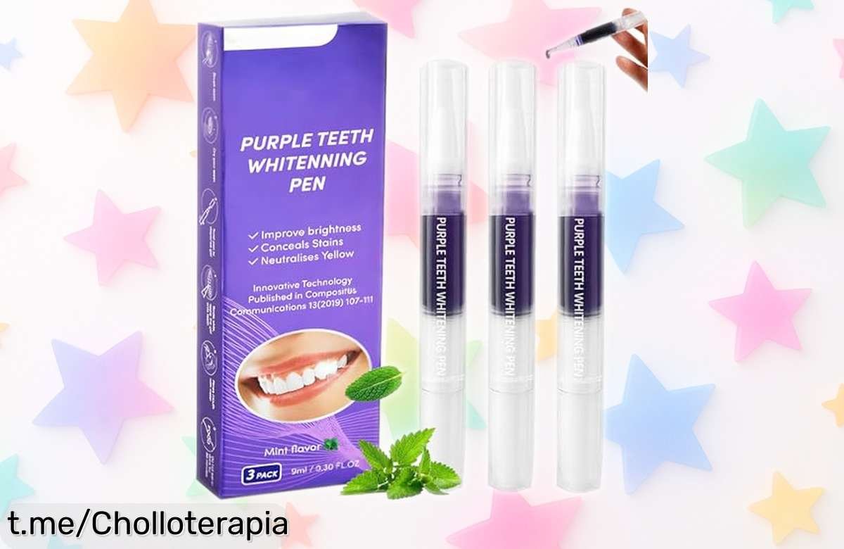 Blanqueador dental en bolígrafo: ¡Consigue tu sonrisa perfecta y fresca al instante con este pack de 3 unidades a precio loco! No te lo pierdas, la oportunidad es ahora.