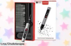 Bolígrafo grabador inalámbrico TUBINOONE, ¡super chollo con 30 puntas para diseñar en más de 50 superficies y una batería impresionante! No te quedes sin el tuyo y despierta tu creatividad.