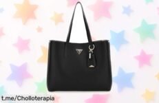 Bolso tipo tote Guess Meridian II: elegancia y ligereza para novias a un precio regalado que no querrás dejar pasar. ¡Hazlo tuyo hoy mismo!