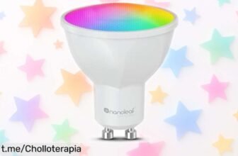 Bombilla LED GU10 Nanoleaf con millones de colores y control WiFi: Ofertón para que tu hogar brille como nunca, no te quedes sin la tuya, transforma el ambiente ya mismo.