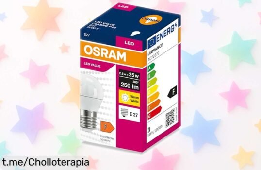 Bombilla LED clásica OSRAM P 25 que enciende al instante y transforma tu hogar, ahora a un precio de ganga que no querrás dejar escapar.