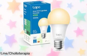 Bombilla inteligente Tapo L510E: controla la luz desde tu móvil o con la voz a un precio loco que te hará sonreír. ¡Transforma tu espacio y aprovecha antes de que se acabe!