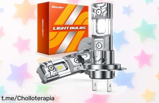 Bombillas H7 LED SEALIGHT en pack de 2 a precio loco: luz blanca que mejora tu visión y duran más de 60.000 horas, ¡no te pierdas este chollo imperdible!