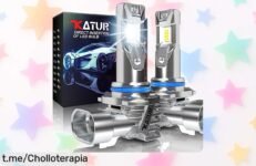 Bombillas LED KATUR HIR2 para faros: ¡Luz potente sin complicaciones y al mejor precio! Dale a tu coche el brillo que merece, oferta limitada.