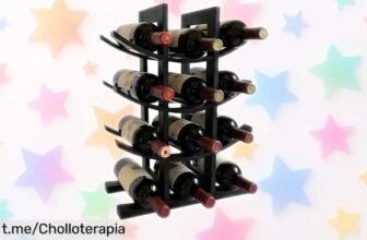Botellero Relaxdays de bambú para 12 botellas a un precio loco, dale estilo a tu rincón y organiza tu colección con este diseño moderno que enamora. ¡No te lo pierdas!