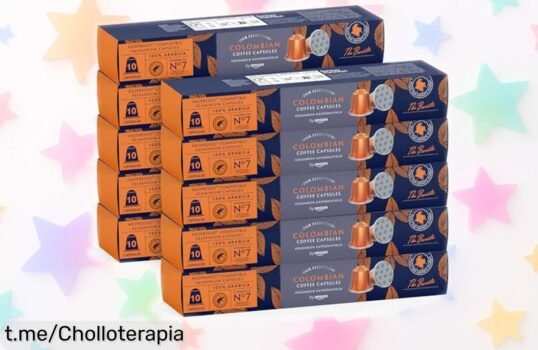 Café 100 % Arábica By Amazon en pack de 100 cápsulas compatibles con Nespresso a precio loco, despierta tus mañanas y disfruta del sabor intenso que mereces ¡No te lo pierdas!