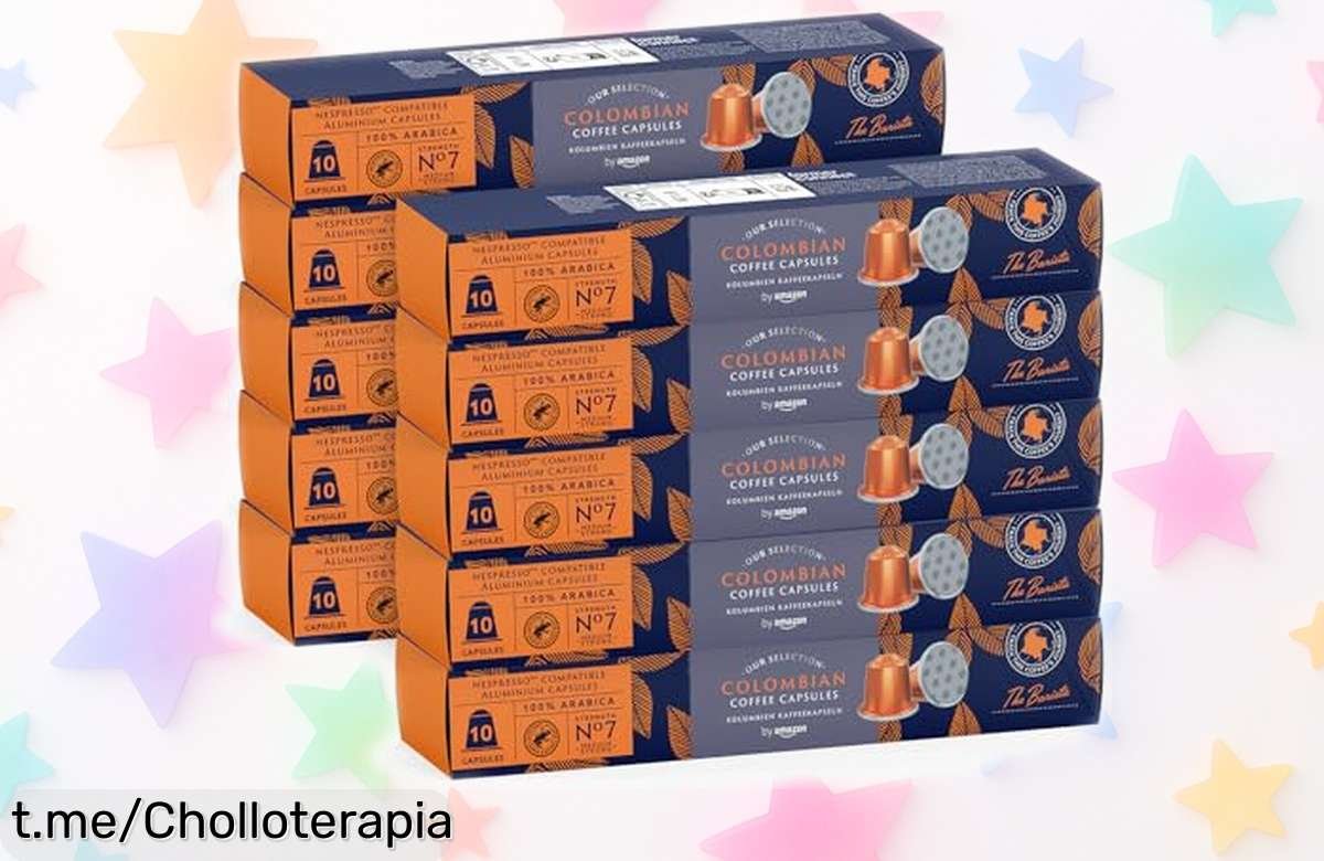 Café 100 % Arábica By Amazon en pack de 100 cápsulas compatibles con Nespresso a precio loco, despierta tus mañanas y disfruta del sabor intenso que mereces ¡No te lo pierdas!