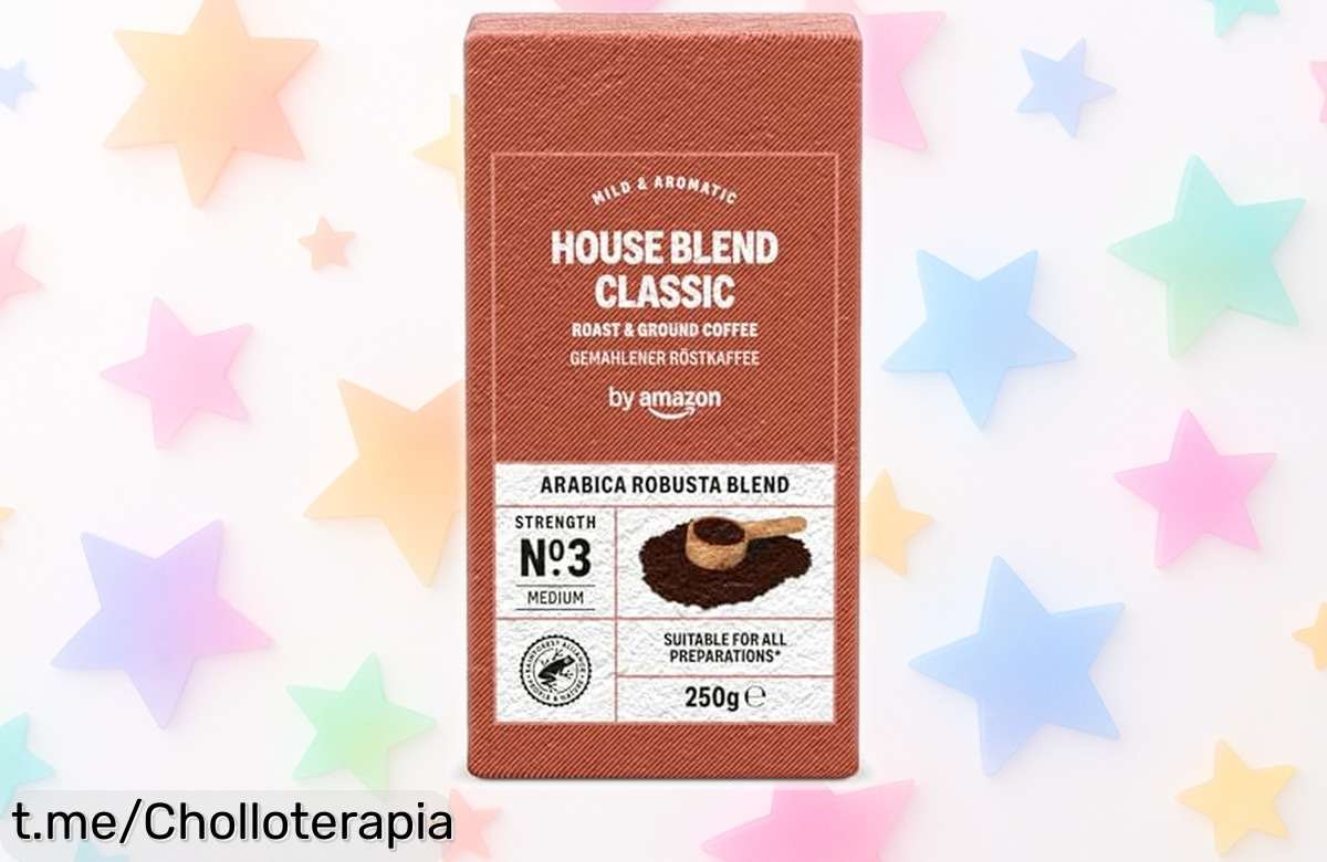 Café molido mezcla de arábica y robusta by Amazon House Blend: ¡Aprovecha esta locura de precio y disfruta cada sorbo con el sabor que te hará sonreír!
