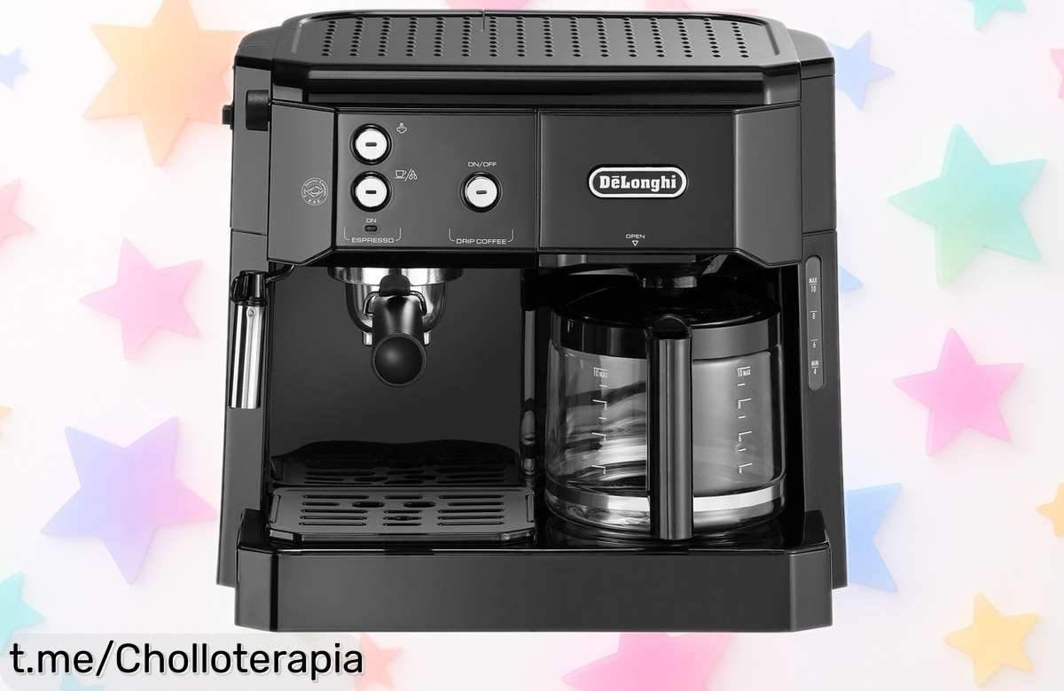 Cafetera combinada De’Longhi BCO411: ¡Ofertón imperdible para disfrutar espresso y café de filtro al instante, no te lo pierdas!
