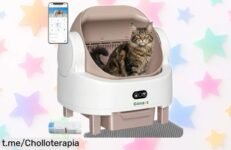Caja de arena autolimpiable Gimars para gatos, ¡el chollo que buscabas para decir adiós a olores y manos pringosas! No dejes pasar esta oportunidad única.