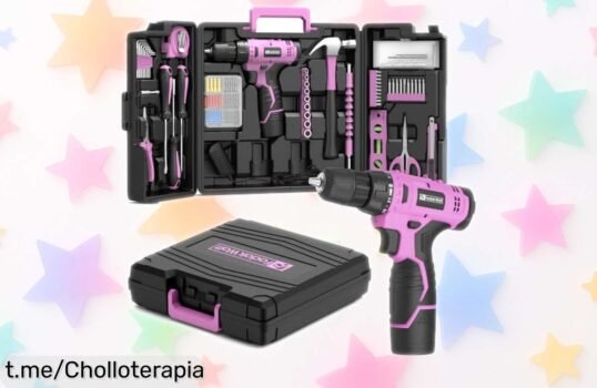 Caja de herramientas completa FADAKWALT con 103 piezas y taladro atornillador 12V a un precio loco, ¡no pierdas la oportunidad de ser el manitas que siempre soñaste!