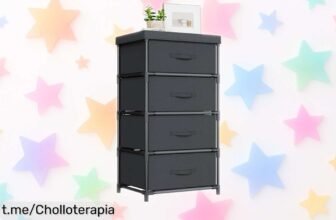 Cajonera de tela con 4 cajones WANGIRL a precio loco para poner orden en tu vida y enamorarte del espacio, ¡aprovéchala antes de que se esfume!