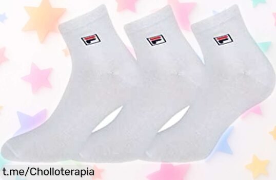Calcetines Fila F9303, fresquitos y ultra resistentes para cualquier aventura, ahora a un precio que te hará sonreír. ¡No esperes más y hazte con ellos ya!