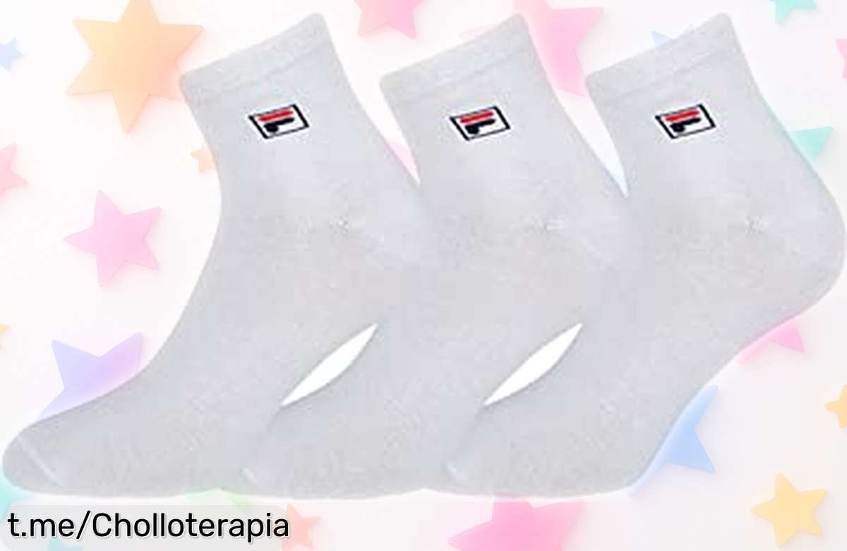Calcetines Fila F9303, fresquitos y ultra resistentes para cualquier aventura, ahora a un precio que te hará sonreír. ¡No esperes más y hazte con ellos ya!