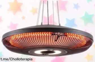 Calefactor de terraza por infrarrojos Outsunny 2000W, calor instantáneo y luz LED: ¡aprovecha esta oportunidad única antes de que desaparezca!