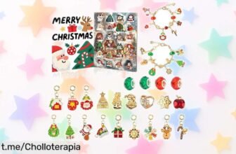 Calendario de Adviento para niños con kit de pulseras DIY a precio loco, una aventura creativa que hará brillar los ojos de tus peques ¡No te lo puedes perder!