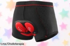 Calzoncillos cortos de ciclismo Lixada con gel 5D, súper cómodos y a un precio de ganga; siente la libertad al pedalear sin molestias, ¡hazte con ellos antes que se agoten!