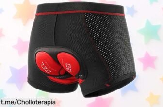 Calzoncillos cortos de ciclismo Lixada con gel 5D, súper cómodos y a un precio de ganga; siente la libertad al pedalear sin molestias, ¡hazte con ellos antes que se agoten!