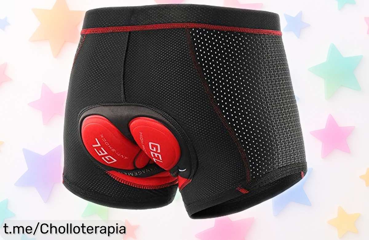 Calzoncillos cortos de ciclismo Lixada con gel 5D, súper cómodos y a un precio de ganga; siente la libertad al pedalear sin molestias, ¡hazte con ellos antes que se agoten!