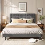 Cama VASAGLE con cabecero ajustable, una pasada de precio que transformará tu dormitorio en un rincón ideal para descansar como nunca antes. ¡Aprovecha esta oferta ya!