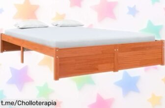Cama estructural vidaXL moderna y resistente, perfecta para cualquier colchón. Aprovecha el precio regalado y renueva tu dormitorio antes de que se agote la oferta irresistible.