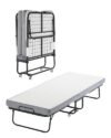 Cama individual plegable VEVOR, perfecta para invitados y fácil de guardar; ¡un chollazo que te hará sonreír sin complicaciones ni preocupaciones!