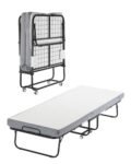 Cama individual plegable VEVOR, perfecta para invitados y fácil de guardar; ¡un chollazo que te hará sonreír sin complicaciones ni preocupaciones!