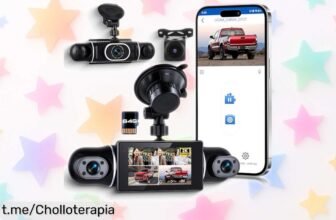 Cámara de coche 360 Rimoody Dash CAM 2K: ¡captura cada instante con este ofertón, visión nocturna y tarjeta de 64 GB incluida! No te quedes sin la tuya, graba tus momentos al volante.